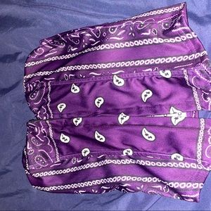 Bandana printed vintage corset